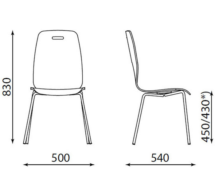 Cafe II chrome Seat Plus