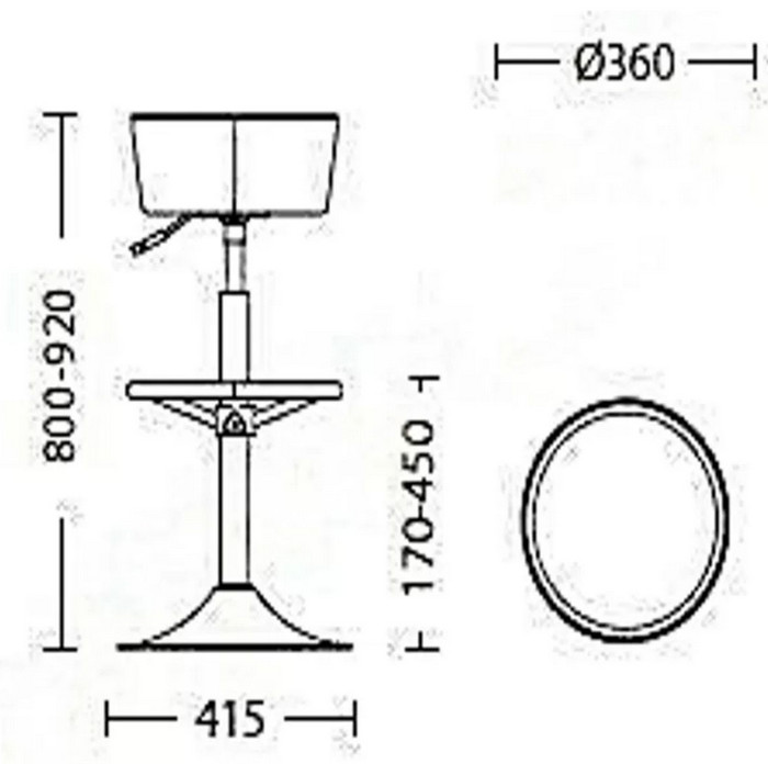 Бар стол Pinacolada Hocker