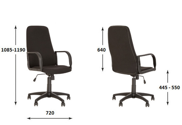 Директорски стол Diplomat steel ECO