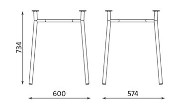 TIRAMISU TABLE chrome