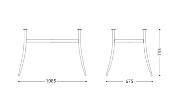 TRACY DUO Table base